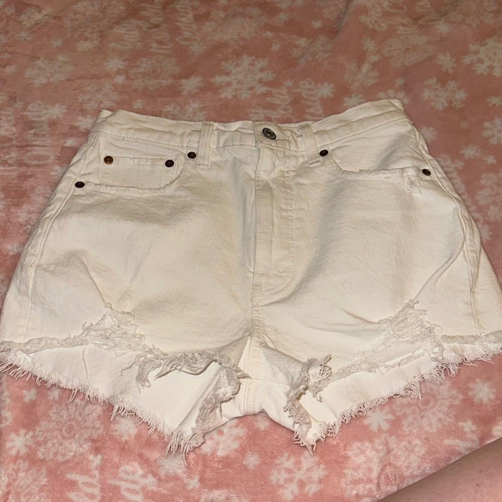 abercrombie & fitch jean shorts